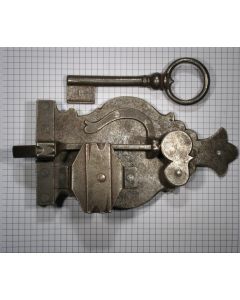Kastslot ijzer geroest 50 mm Links