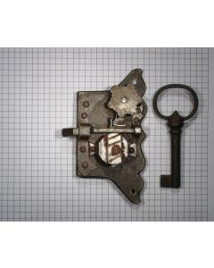 Kastslot BRONS geroest 30 mm links