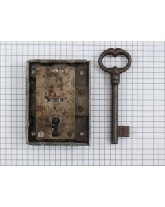 Opdekslot zwaar + sl ijzer geroest / L30