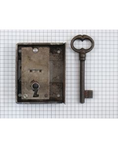 Opdekslot zwaar + sl ijzer geroest / L35