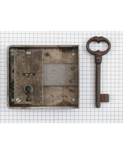 Opdekslot zwaar + sl ijzer geroest / L60