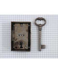Opdekslot zwaar + sl ijzer geroest / R25
