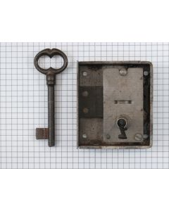 Opdekslot zwaar + sl ijzer geroest / R40