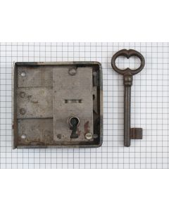 Opdekslot zwaar + sl ijzer geroest / R50