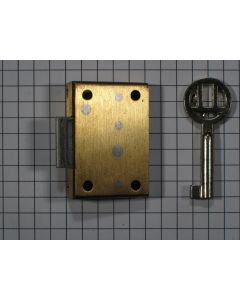 Opdekslotje+FL messing L 14 mm