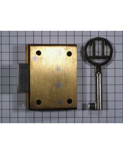 Opdekslotje+FL messing L 18 mm