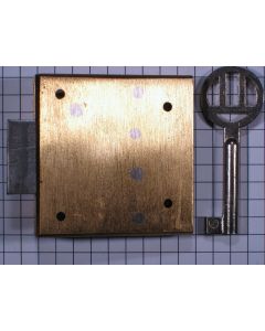 Opdekslotje+FL messing L 28 mm