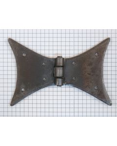 Vlinderscharnier, ijzer blank gelakt