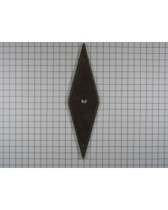 Achterplaat geroest ruit 92 x 26 mm