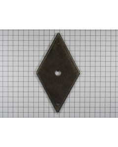 Achterplaat geroest ruit 79 x 41 mm