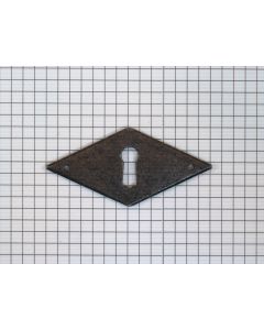 Sleutelplaat ruit geroest 70 x 33 mm hor