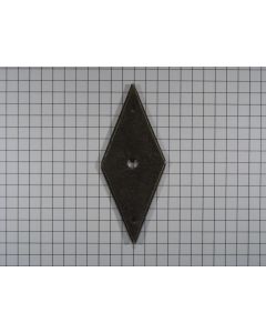 Achterplaat ruit geroest 68 x 28 mm