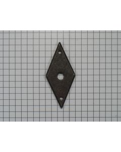 Achterplaat geroest ruit 55 x 24 mm