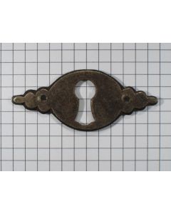 Sleutelplaat H, ijzer geroest