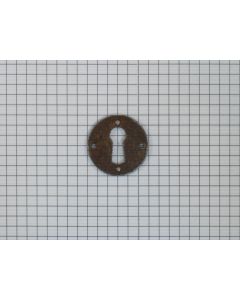 Sleutelplaat rond 30 mm ijzer geroest