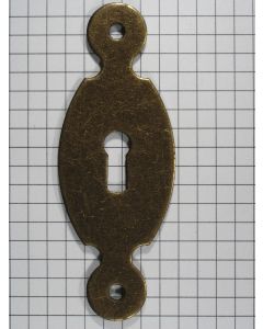 Sleutelplaat messing antiek