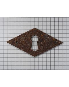 Sleutelplaat ruit H 70 x 35 mm ijzer ger