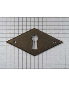 Sleutelplaat ruit H 70 x 35 mm ijzer ver