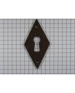 Sleutelplaat ijzer geroest 60 x 30 mm ve