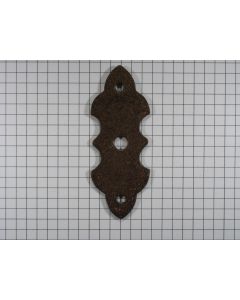 Achterplaat ijzer geroest