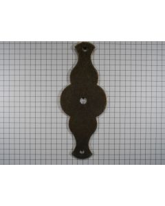 Achterplaat messing antiek