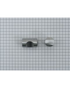 Knop RVS, vingergrip 15 mm