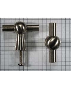 Kraanknopje RVS-look, 46 mm