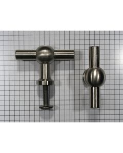 Kraanknopje 55 mm RVS