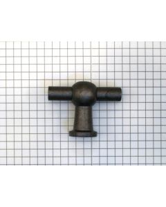 Kraanknopje ijzer oud grijs 46 mm