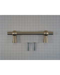 Beugel m/kraanknop nikkel mat, 96 mm