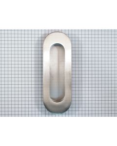 Schuifdeurkom 118 mm RVS mat