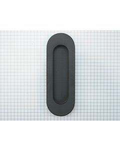 Schuifdeurkom 118 mm RVS mat zwart
