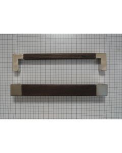 Meubelgreep 160 mm nikkel mat + donker h