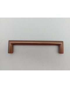 Greep mat brons 12 mm dik hoh 128 mm