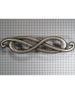 Greep 96 mm, oud zilver