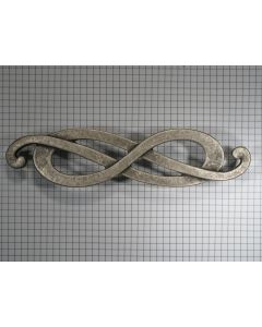 Greep 128 mm, oud zilver
