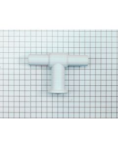 T-knop plat, wit, 55 mm, diam. 10 mm