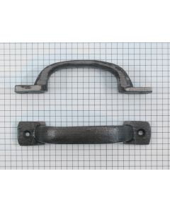 Greep, ijzer blank, 12,0 x 2,0 cm