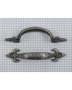 Greep, ijzer blank lak, 125 mm