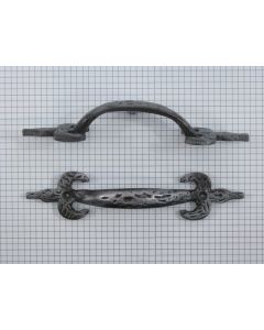 Greep, ijzer blank lak, 175 mm