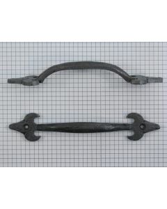 Greep, ijzer blank lak, 168 mm