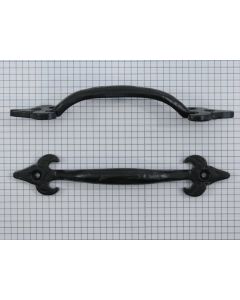 Greep, ijzer zwart, 168 mm