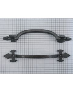 Greep, ijzer blank gelakt, 172 mm