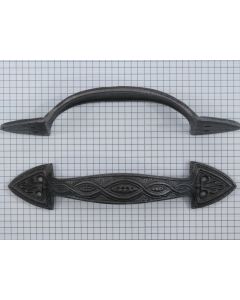 Greep, ijzer blank gelakt, 182 mm