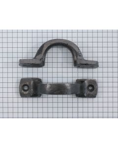 Greep, ijzer blank lak, 79 mm