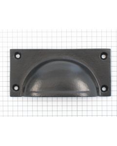 Komgreep, ijzer zwart, 102 x 49 mm
