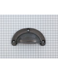 Komgreep, ijzer blank lak, 70 x 35 mm