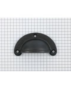 Komgreep, ijzer zwart, 70 x 35 mm