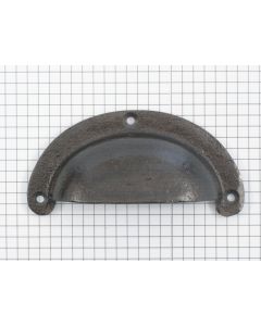 Komgreep, ijzer blank lak, 98 x 44 mm