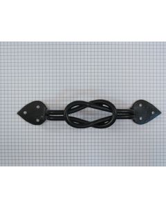 Handgesmede greep, 20 cm, ijzer zwart